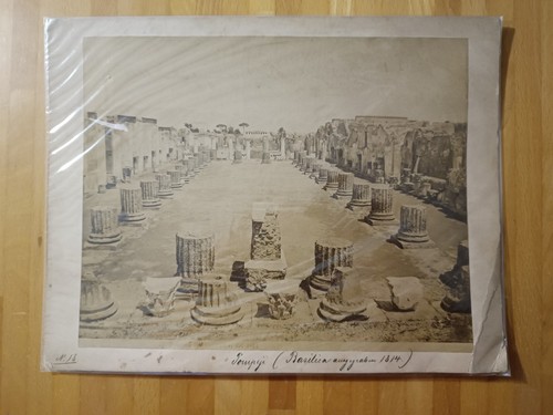Stampa albumina pompei foto - albumina,