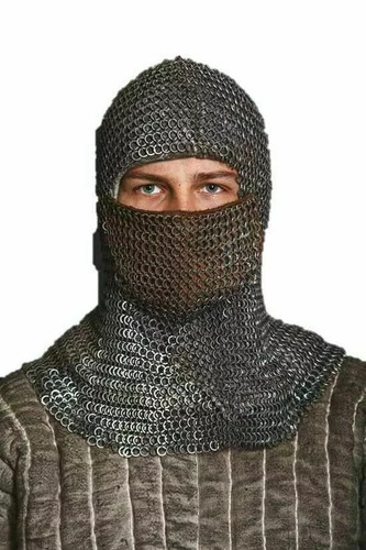 Chainmail hood medieval mm - chainmail,