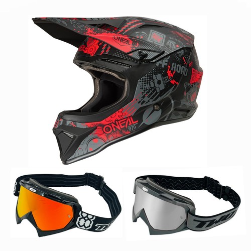 Casco cross oneal combo con - casco,