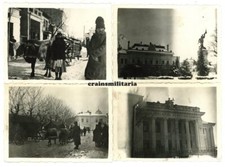 4x orig. foto soldati popolazione piazza mercato CARACAL Romania 1941
