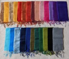 Nuova sciarpa in seta thailandese (seta 100% grezza) Artigianale scarf 100% silk