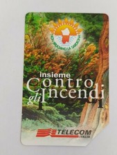 Scheda telefonica Italia usata Insieme contro gli incendi da lire 10000 bella