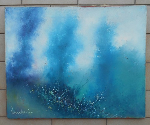 Quadro dipinto olio - olio, su