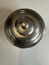 Zuppiera Zuppa in peltro toscana vintage Arte ITALIA SOLO COPERCHIO Made in Italy EXC 