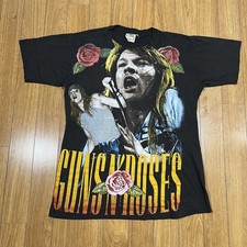 RARE Vintage 1993 Guns N Roses All Over Print European Tour size L