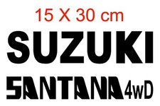 Adesivi Suzuki SANTANA 4WD JIMNY UNIVERSALI SCRITTE PERSONALIZZATE TUO TESTO