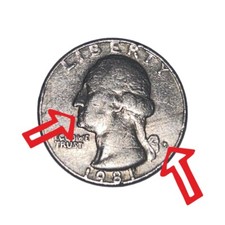 Moneta Quarto Dollaro USA 1981