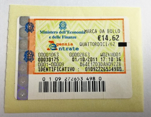 Marca bollo 14 - marca, da