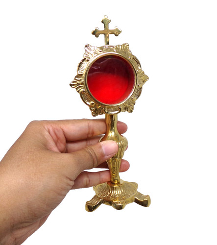 Ostensorio religioso ottone - ostensorio,