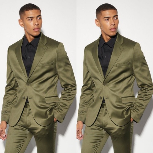 Tute uomo raso seta - , verde