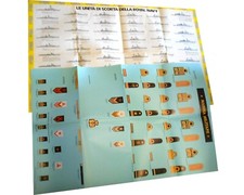 MARINA militare 2 poster distintivi marina italiana , royal navy unità di scorta