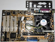 Scheda Madre Vintage Asus P4P800S-X con CPU Intel Pentium4 socket 478 e Ram