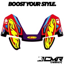 Adesivi Grafiche FMF 4.1 TITANIUM Posteriori Marmitta Terminale Scarico Cross