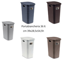 CESTO PORTABIANCHERIA STEFANPLAST ELEGANCE 36LT - cm 39x28,5x54,5h