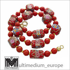 Collana vintage in vetro di