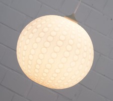 Plafoniera sfera in vetro opale lampada a sospensione palla da golf Ø 30,5 cm...