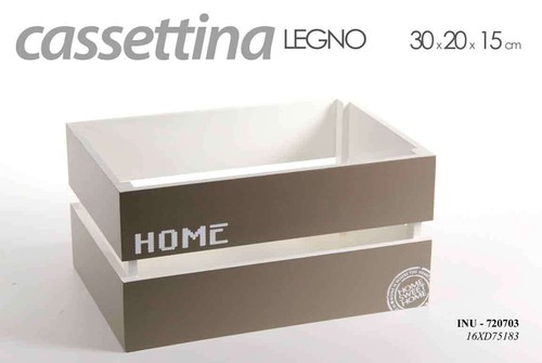 Cassettina bianca legno - in,