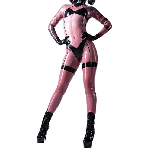 Body donna trasparente lattice