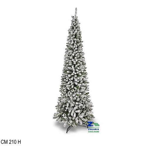 Albero natale slim innevato - natale,