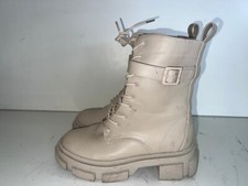 STIVALETTI DONNA BEIGE PELLE