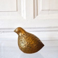 Statua uccellino ottone