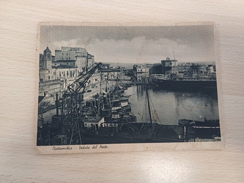 Cartolina civitavecchia porto - cartolina,