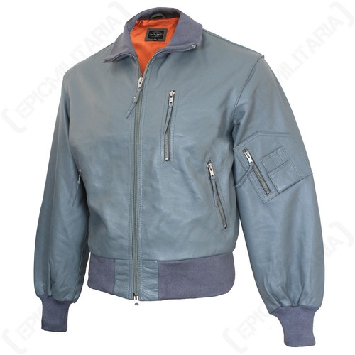 German grey leather pilot - leather,