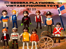 Playmobil 10 figurine Geobra vintage 1974-1981/82.