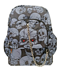 Zaino spooky skulls grigio - zaino,