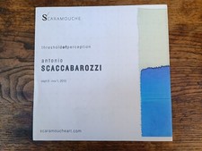 SCARAMOUCHE,thresholdofperception antonio SCACCABAROZZI sept 9-nov 1, 2015s