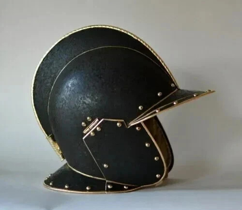 Elmetto medievale acciaio - , e