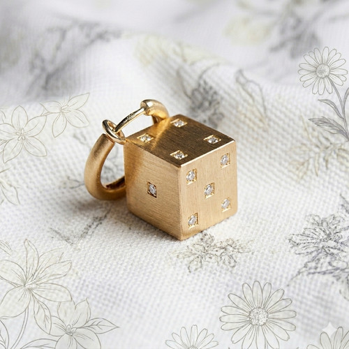 Ciondolo lucchetto dadi charm - lucchetto,