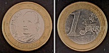 SPAGNA moneta  da 1  EURO "RE CARLOS "   2009 - considerata rara - circolata spl