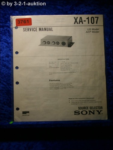 Sony manuale servizio - sony,