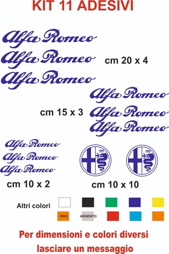 Adesivi alfa romeo vinile - romeo,