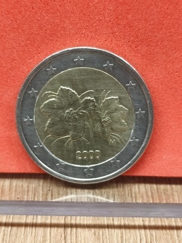 Moneda finlandia 2000 flor - moneda,