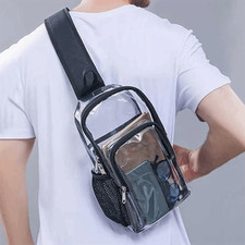 Borsa a tracolla trasparente