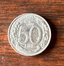 Moneta 50 Lire Piccola 1999