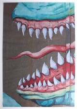 Rarissimo poster street art, Ericailcane, Ravenna 2011. 100x68cm