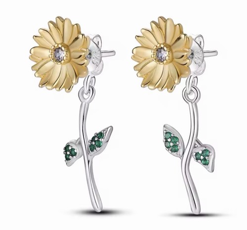 Orecchini cerchio oro daisy - oro,