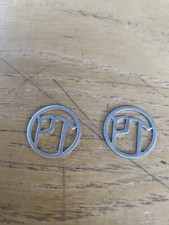 Coppia Fregi Cappello Postino Anni 40/50 Pt Poste Telegrafi Epoca Collezione