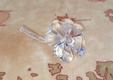 SWAROVSKI 212101 - Quadrifoglio con Stelo / Four Leaf Clover - cm 6 - Vintage