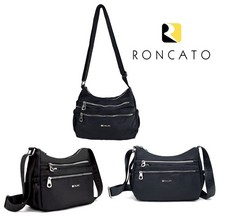 Borsa Donna Roncato con tasche interne ed esterne. Tracolla regolabile.  29 cm.