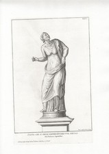 UNA SIBILLA , GRANDE INCISIONE   a BULINO  del  1704 , originale, rarissima