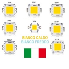 ricambio faro LED chip COB  singolo  bianco freddo caldo driver 12V 30V 36V
