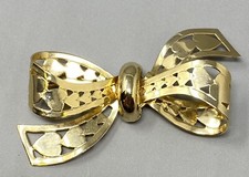 Marino Gold Tone Bow Brooch
