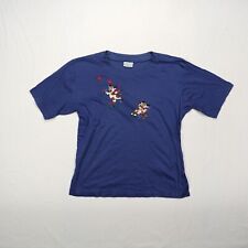 COUNTRY HOUSE CLASSICS Damen T-Shirt Gr. 38 blau Kuhliebhaber Kurzarm Baumwolle