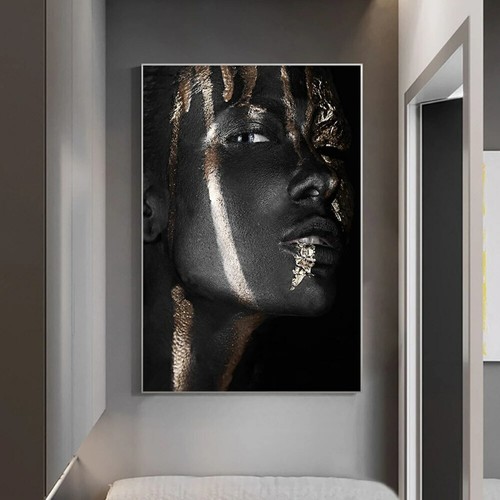 Quadro tela donna africana - donna,