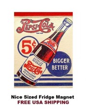 611 - Insegna Vintage Pepsi Cola Bella Grande Calamita Frigorifero 