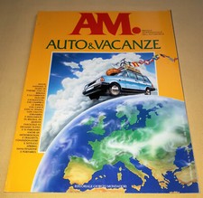 AM MAGAZINE AUTO VACANZE 34 1992 AUTOCARAVAN-BARCA-CABRIO-AUDI-ALFA-205-BICI-
